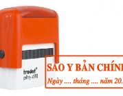 Quy định về khắc dấu sao y bản chính